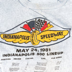 Vintage 1981 Indy 500 Lineup NASCAR T-Shirt