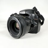 Modern 2012 Nikon D3200 DSLR w/ 50mm 1.8 Lens Digital Camera