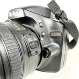 Modern 2012 Nikon D3200 DSLR w/ 50mm 1.8 Lens Digital Camera