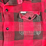 Vintage 90's Country Land Buffalo Plaid Heavyweight Cotton Flannel Shirt