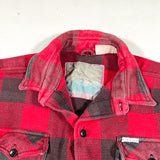 Vintage 90's Country Land Buffalo Plaid Heavyweight Cotton Flannel Shirt