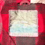 Vintage 90's Country Land Buffalo Plaid Heavyweight Cotton Flannel Shirt