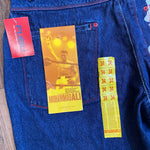 Modern Y2K Platinum Fubu Muhammed Ali Baggy Jeans