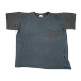 Vintage 80's Cristina Faded Black Boxy Pocket T-Shirt