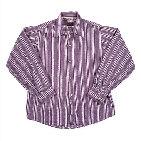 Vintage 80's Perma-Pressed Abstract Stripe Button Down Shirt