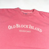 Vintage 90's Old Block Island Seaport Overdyed T-Shirt