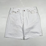 Vintage 90's Levi's 550 White Denim Shorts