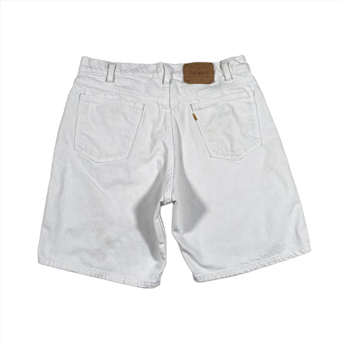 Vintage 90's Levi's 550 White Denim Shorts