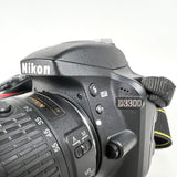 Modern 2014 Nikon D3300 DSLR Two Lens Bundle Digital Camera
