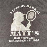 Vintage 1993 Matt's Bat Mitzvah Detective T-Shirt