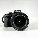 Modern 2014 Nikon D3300 DSLR Two Lens Bundle Digital Camera