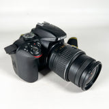 Modern 2014 Nikon D3300 DSLR Two Lens Bundle Digital Camera