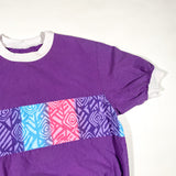 Vintage 80's Abstract Striped Ringer T-Shirt