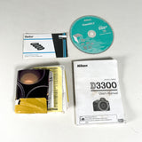 Modern 2014 Nikon D3300 DSLR Two Lens Bundle Digital Camera