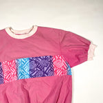 Vintage 80's Abstract Striped Ringer T-Shirt