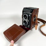 Vintage 1954 Rolleiflex 3.5C TLR w/ Case, Filters, Manual 120mm Film Camera