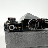 Vintage 80's Canon F-1 35mm SLR w/ 50mm FD 1.8 & 28mm Lens Film Camera