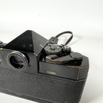 Vintage 80's Canon F-1 35mm SLR w/ 50mm FD 1.8 & 28mm Lens Film Camera