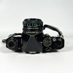 Vintage 80's Canon F-1 35mm SLR w/ 50mm FD 1.8 & 28mm Lens Film Camera