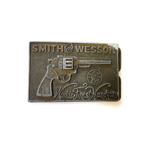 Vintage 80's Smith & Wesson Belt Buckle