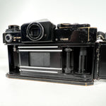Vintage 80's Canon F-1 35mm SLR w/ 50mm FD 1.8 & 28mm Lens Film Camera