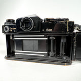 Vintage 80's Canon F-1 35mm SLR w/ 50mm FD 1.8 & 28mm Lens Film Camera