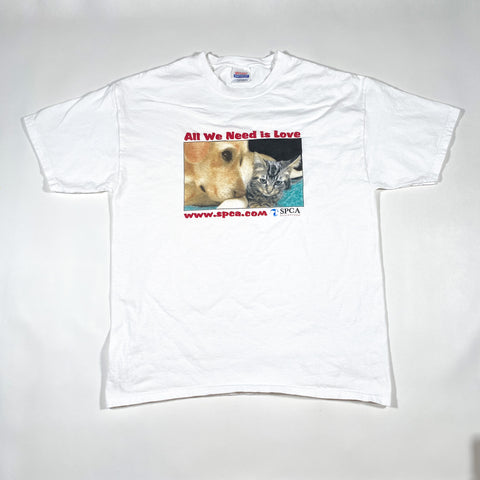 Vintage 90's SPCA All We Need is Love T-Shirt