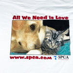 Vintage Y2K SPCA All We Need is Love T-Shirt