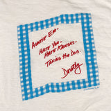 Vintage 90's Wizard of Oz Dorothy Aunty Em Note T-Shirt