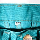 Vintage 90's Girbaud MFG Teal Denim Shorts