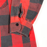 Vintage 60's Frostproof Red Black Plaid Heavy Cotton Flannel Shirt