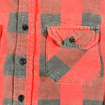 Vintage 60's Frostproof Red Black Plaid Heavy Cotton Flannel Shirt