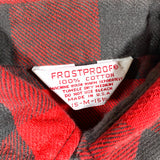 Vintage 60's Frostproof Red Black Plaid Heavy Cotton Flannel Shirt