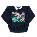 Vintage 80's Karen Blake Floral Grandma Crewneck Sweatshirt