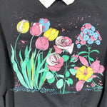 Vintage 80's Karen Blake Floral Grandma Crewneck Sweatshirt