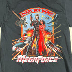 Modern Y2K Megaforce “Deeds Not Words” Action Graphic T-Shirt