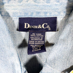 Vintage Y2K Denim & Co. Pearl Snap Short Sleeve Shirt