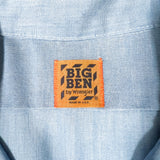 Vintage 80's Big Ben Wrangler Chambray Work Shirt