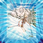 Vintage 1991 Grateful Dead Skeleton Skier Tie-Dye T-Shirt