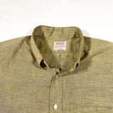 Vintage 60's McGregor Scotset Olive Short Sleeve Button Up Shirt