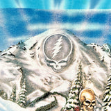 Vintage 1991 Grateful Dead Skeleton Skier Tie-Dye T-Shirt