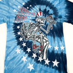 Modern Y2K Grateful Dead Patriotic Skeleton Tie-Dye T-Shirt
