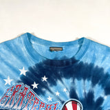 Modern Y2K Grateful Dead Patriotic Skeleton Tie-Dye T-Shirt