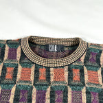 Vintage 90's TSR USA Textured Abstract Knit Sweater