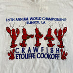 Vintage 90's Crawfish Etouffe Cookoff Eunice LA T-Shirt