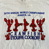 Vintage 90's Crawfish Etouffe Cookoff Eunice LA T-Shirt