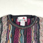 Vintage 90's Florence Tricot Coogi-Style Textured Knit Sweater