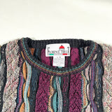 Vintage 90's Florence Tricot Coogi-Style Textured Knit Sweater