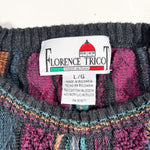 Vintage 90's Florence Tricot Coogi-Style Textured Knit Sweater
