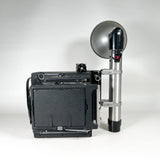 Vintage 50's Graflex Crown Graphic w/ Wollensak Raptar 127mm f/4.5 Lens & Graflex Flash Press 4x5 Film Camera